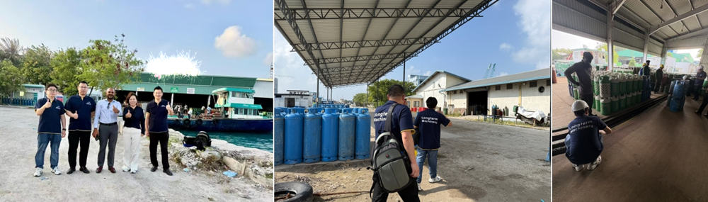 Our On-Site Technical Support in the Maldives for LPG Cylinder Filling Line