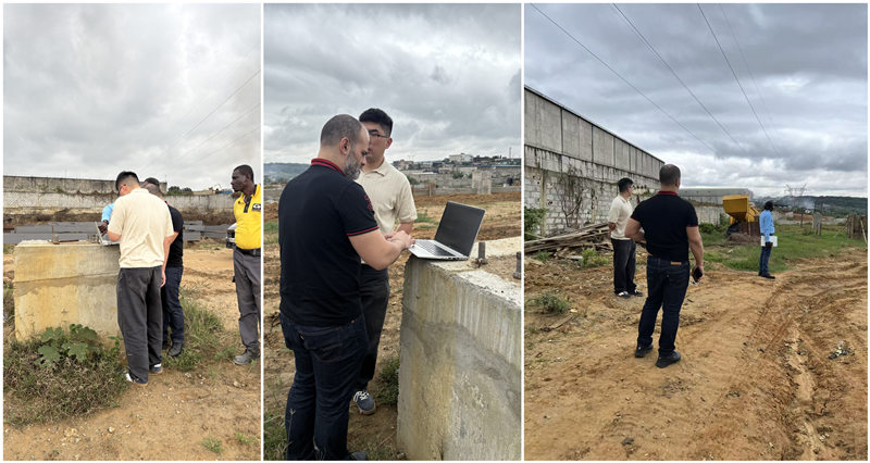 Longterm discussing LPG plant layout with customer during site visit