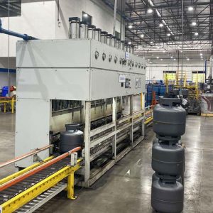 Wuxi Longterm Auto Online Hydro Testing Machine for LPG cylinders